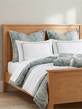 NWT A Set of Pottery Barn Euro Jordana Paisley Shams 26" x 26”